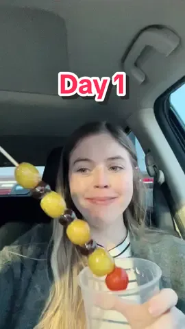 Day 1 of trying something new every day! Had to start off this series with the one that inspired it all, my first tik tok ever 🫣🥲 I promise I do like tomatoes! What should I try tomorrow? #tanghulu #tomato #disgusting #sugarcoatedfruit #viral