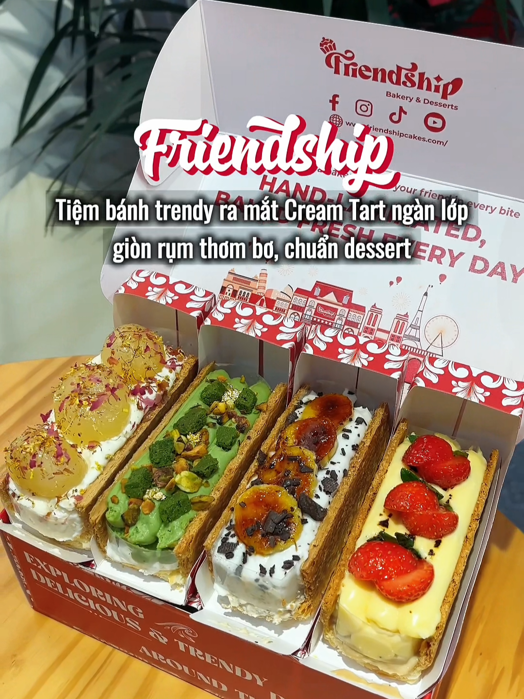 Phát hiện cream tart siu nhân ở tiệm bánh trendy #luongveangi #friendship #creamtart #tart #reviewanngon 