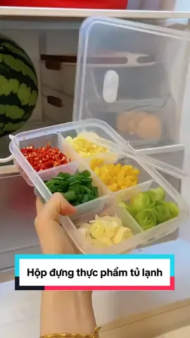 Hộp đựng thực phẩm tủ lạnh nhiều ngăn  #hopdungthucpham #hopdungthucphamtulanh #giadung #giadungnhabep 