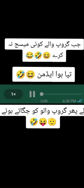 جب گروپ والے کوئی میسج نہ کرے 😆🤣#foryоu #hajimorayala 