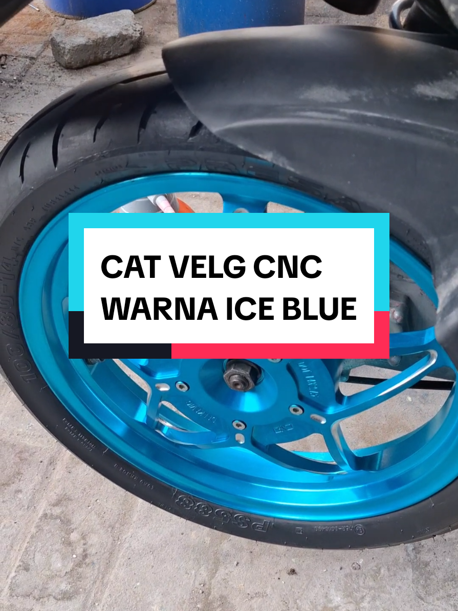 Membalas @beat..lux..21..29 Cat Stainless Steel untuk Velg CNC dari Shogun Z bagus banget hasilnya, apa lagi warna ice blue😍🥶 . . . @shogunz.paint  #CatStainlessSteel #stainlesssteelpaint #catvelgcnc #stainlesssteelpaint #catchrome 