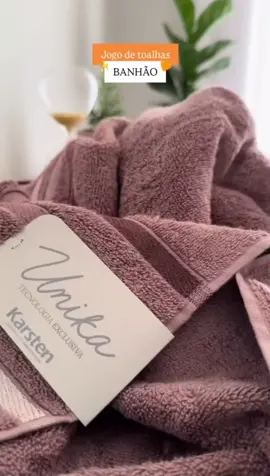 Jogo de Toalhas Banhão Karsten Lumina Gigante 4 Peças 100% Algodão Fio Penteado 500g/m² Unika#jogotoalha #toalhabanhao #toalhakarsten #toalhalumina 