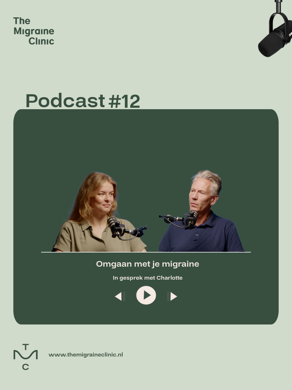 In onze nieuwste aflevering gaat onze host Hans Carpay in gesprek met Charlotte, psycholoog in de verslavingszorg. Samen bespreken ze hoe om te gaan met migraine en welke verbanden er zijn tussen migraine, angst en depressie. 🎧 De aflevering is nu te beluisteren via Spotify en YouTube op ons kanaal. #Migraineisgeenhoofdpijn #podcast #TheMigrainePodCast #migraine