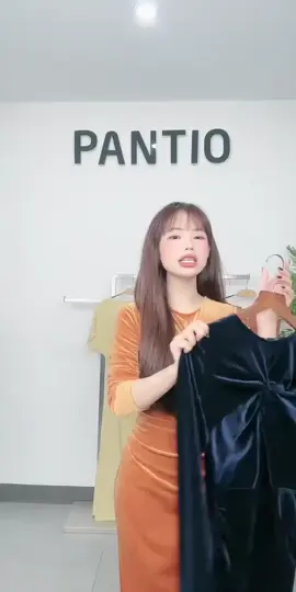 Diện đầm nhung PANTIO, che bụng dưới cực đỉnh! Chất liệu co giãn, đủ size, giá chỉ từ 347k!