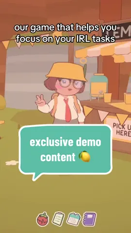 we added an exclusive gift to the free demo 👀 🍋 #indiedev #ontogether #productivitygame 
