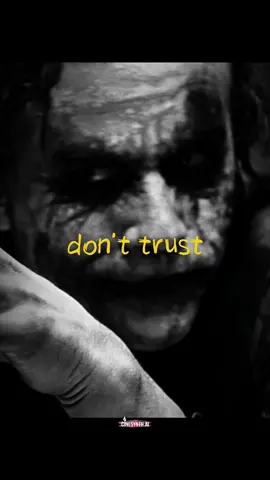Don't trust anyone... #joker #jokerquotes #lifelessons #quotesthathithard #realtalk 