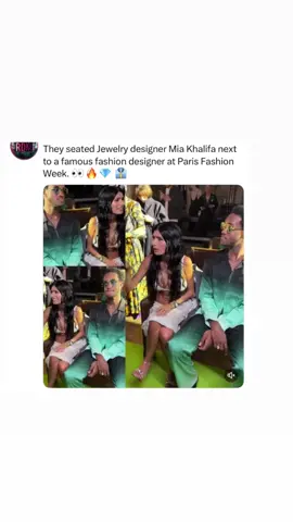 #greenscreen good for her ❤️. #miakhalifa #fashion #fashiondesigner #parisfashionweek #fashionweek #jewelrydesigners 