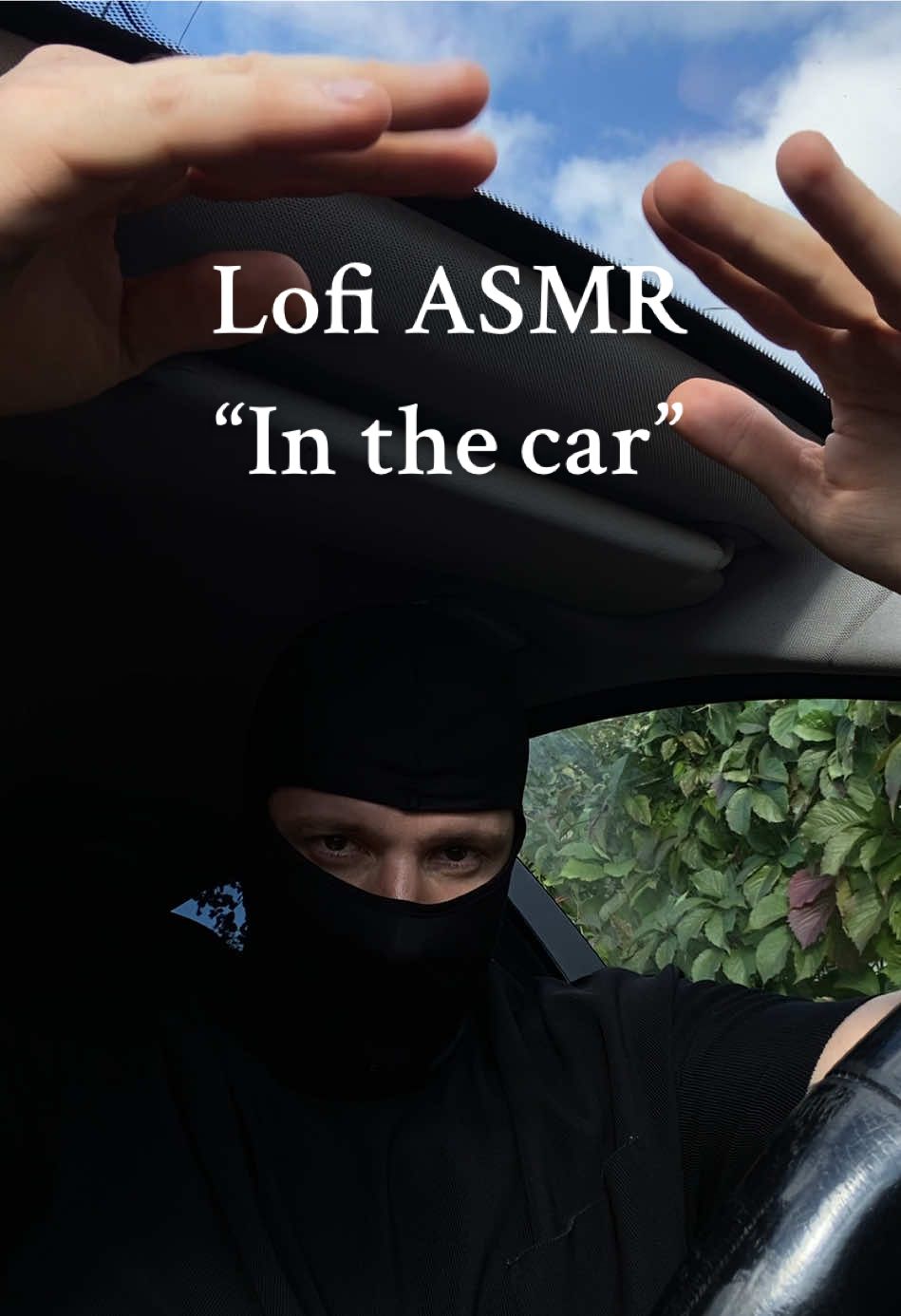 More Lofi ASMR “In the car” do you like lofi asmr?  #asmr #maskedasmr #lofiasmr #carasmr #relax 