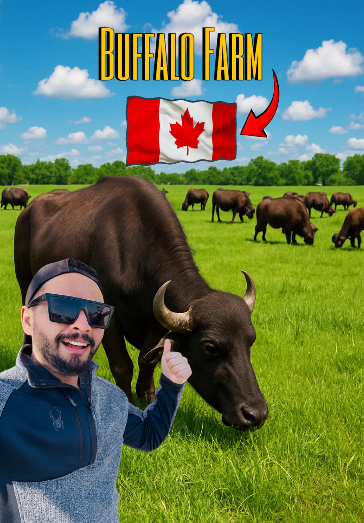 Buffalo Dairy Farm In Canada 🇨🇦 📍Kamporeek Dairy Farm Strattford ON #Canada #canada_life  #fyp #canadapunjabi #punjabitiktok   