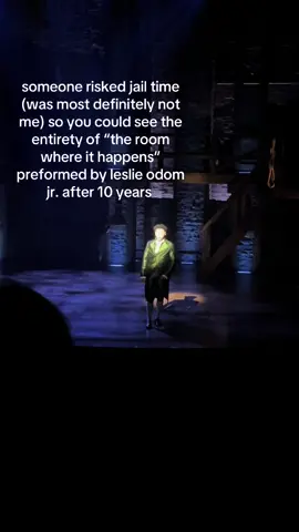 finally after 10 long years i was in the room where it happens #hamilton #roomwhereithappens #leslieodomjr #newyork #hamiltonmusical 
