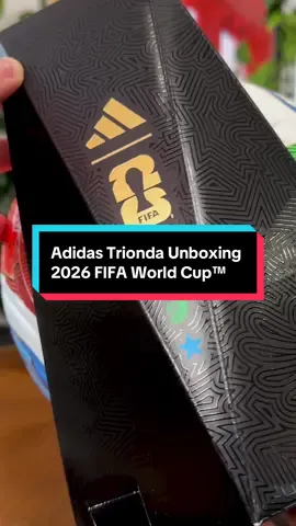 I already know the set pieces with these are gonna be mad.  @adidas officially unveil the TRIONDA the official match ball of the FIFA World Cup 2026™ representing the three host nations of the United States, Canada and Mexico containing iconography through subtle details on the Pro edition with additional affordable alternatives through the Competition, League and Training editions #adidas #football #trionda #worldcup2026 #jabulani 