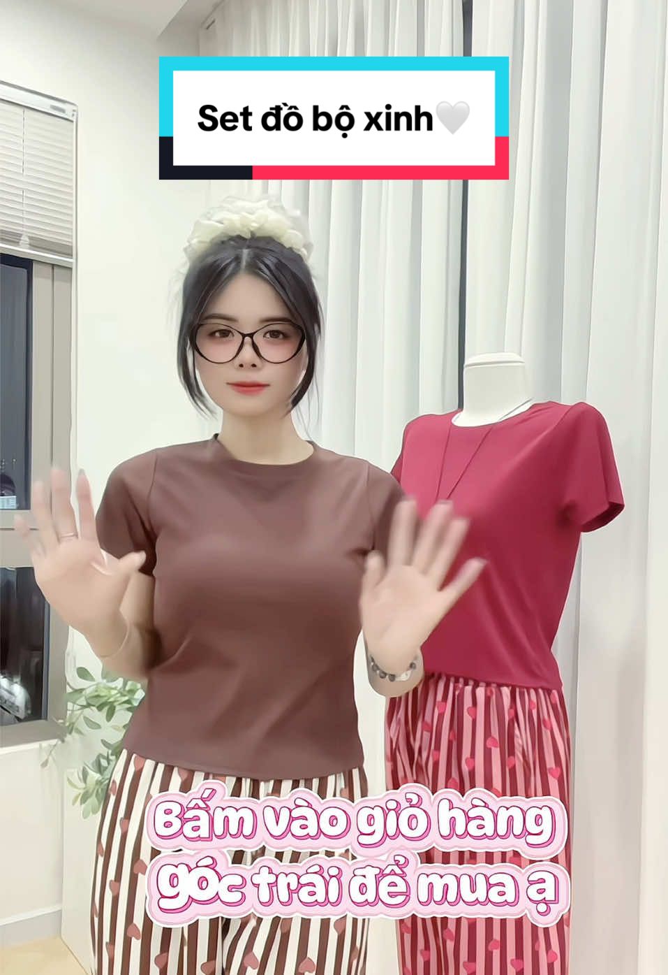 Set đồ bộ b60 xinh iu cập bến ạ#xhtiktok #thoitrangnu #tiktok #thoitrang #viral 