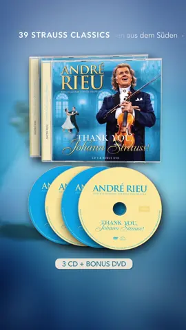 🚨 BIG ANNOUNCEMENT 🚨 Celebrate the music of Johann Strauss with André Rieu’s brand new album: Thank You, Johann Strauss! 🎶  Pre-order today at: andrerieu.com/thank-you-johann-strauss (Link in bio). Available worldwide Nov 7, 2025! Thank You, Johann Strauss! is an unforgettable 3-CD & DVD set, celebrating the 200th anniversary of the Waltz King. It's a must-have for every lover of classical music.