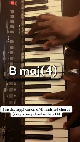 Diminished chords with a practical application on the key of F#. @Alvix @Sly #fyp #piano #pianotutorial #new 