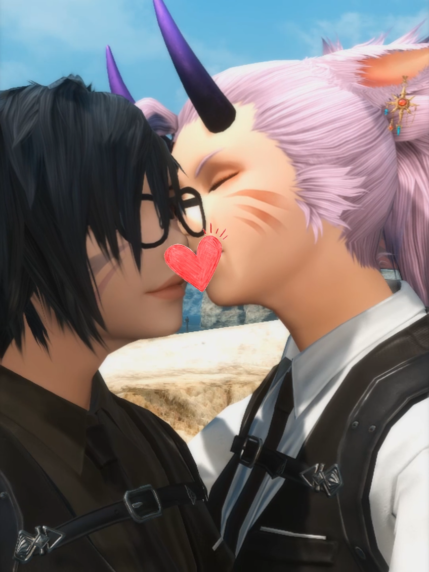 I'm so happy she chose me.. ME?!?! ❤️ @Cr1mson20 #finalfantasy14 #ff14 #ffxiv #miqote #wlw 