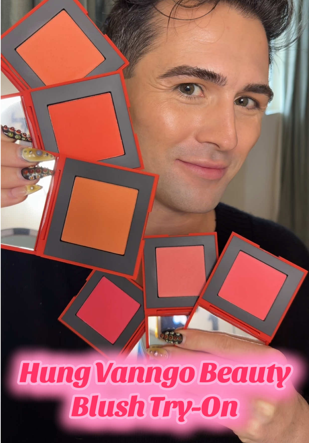 Little mamas, it’s a blush fantasy! 💝✨ Trying on every shade of @Hung Vanngo Beauty’s Very Beautiful Matte Velvet Blush. Because why pick one when you can slay them all?! 💅🏻🔥 #HungVanngoBeauty #roadto1k  #blushtryon #powderblush #fyp @HungVanngo 