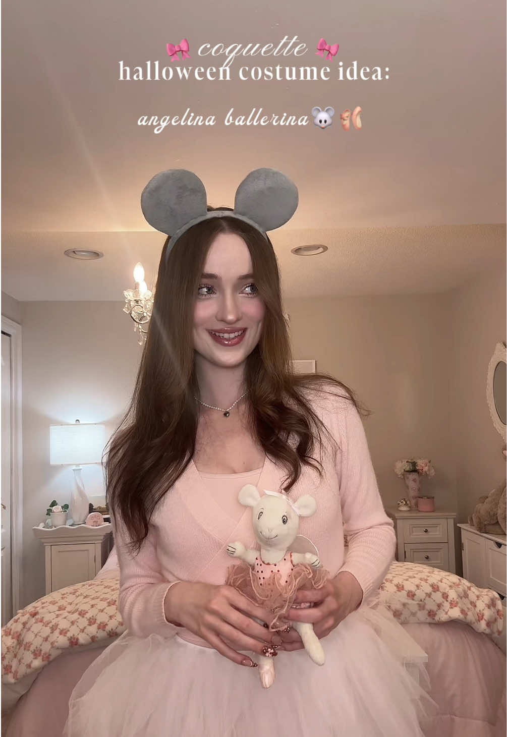 angelina ballerina 🩰🐭  #coquette #girly #dollette #halloween #balletcore 