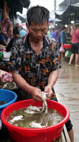 Life at a Wild Meet Market #seafood #food #fish #cooking #animalsmarket 