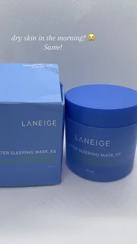 No more dry mornings 💗 waking up with that glow thanks to my Laneige Sleeping Mask 💤 #laneige #glowyskin #nightroutine #fyp #affiliatemarketing 