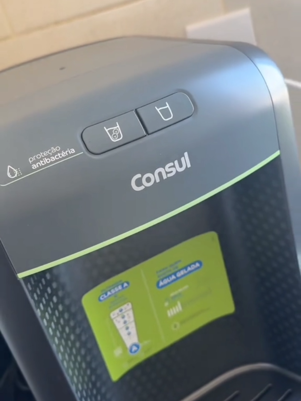 gente esse purificador de água da Consul mudou a minha vida😍 gostou? comente eu QUERO  #casa #cozinha 