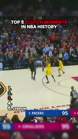 Top 5 Clutch Moments in NBA History🏀🔥 #lxthalhoops #basketball #NBA #clutch 