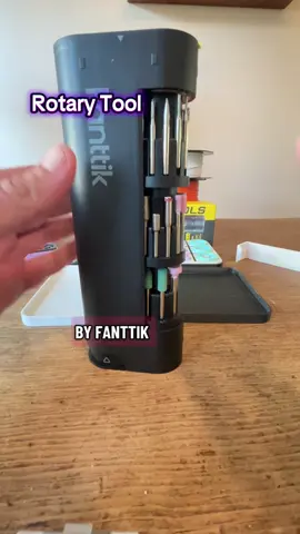 Fall Sale Fanttik F2 PRO/ F2 Master Cordless Rotary Tool Kit 4V Strong Magnetic Motor 5 Speed 25000 RPM 55 Accessories for Sanding Polishing Drilling Carving Cutting DIY Crafts Drill Bits, for 3D printer #falldealsforyou #tiktokfalldealsforyou #rotarytool #3d #3dprinting @Fanttik 