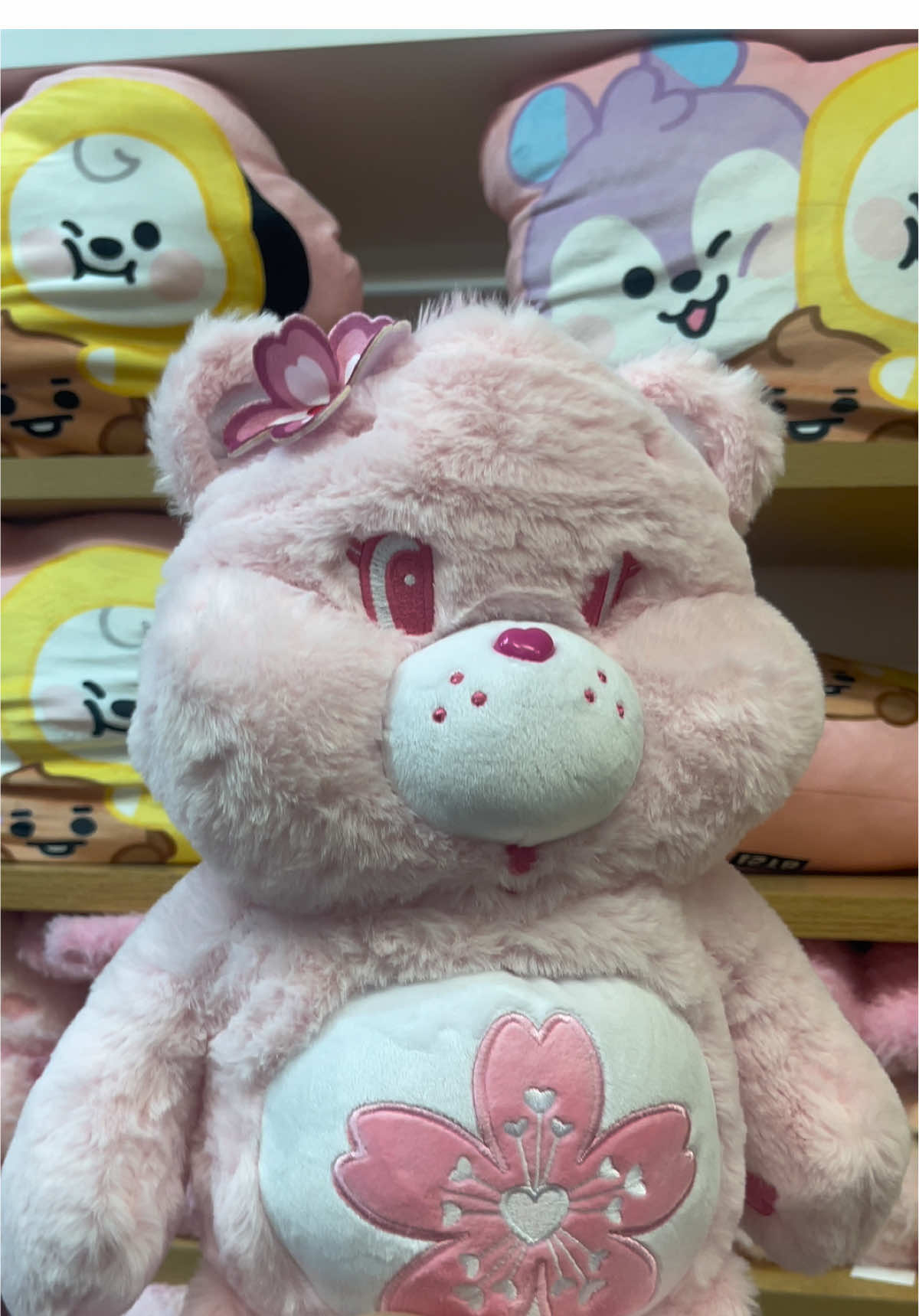 This Care Bear Sakura plush is so cute 💗🌸 #myminisousa #minisoambassador #miniso #carebear #carebears 