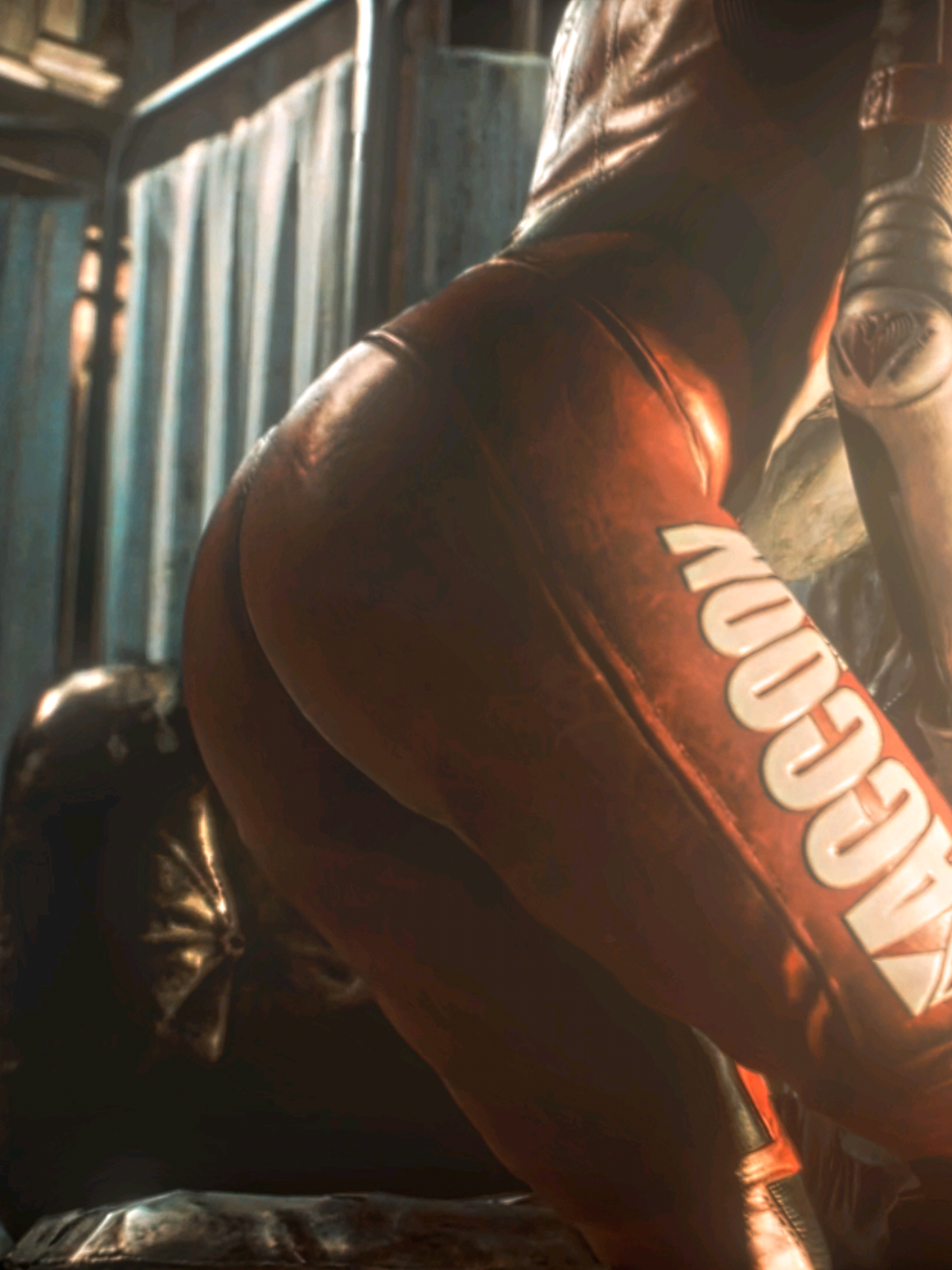 I think this outfit suits her better than the original one.🫦 What do you think?   #RE2Remake #FYP #ClaireRedfield #ResidentEvil2 #Viral