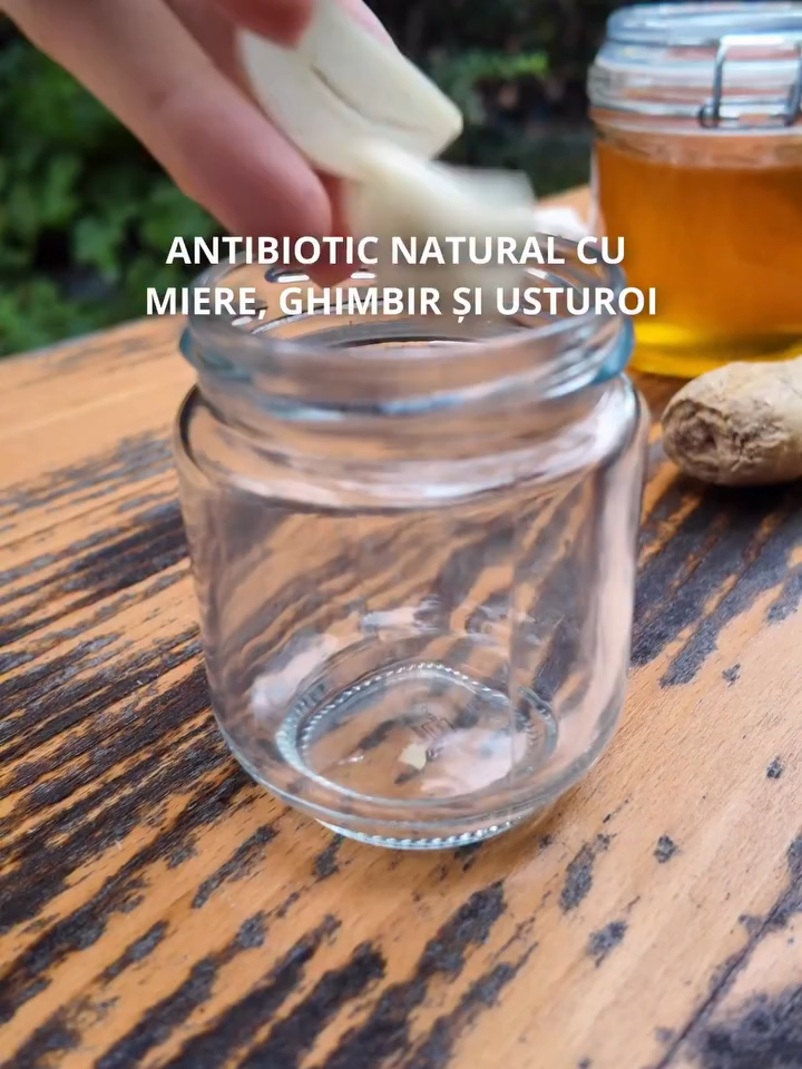 Antibiotic natural cu miere, ghimbir și usturoi #sanatate