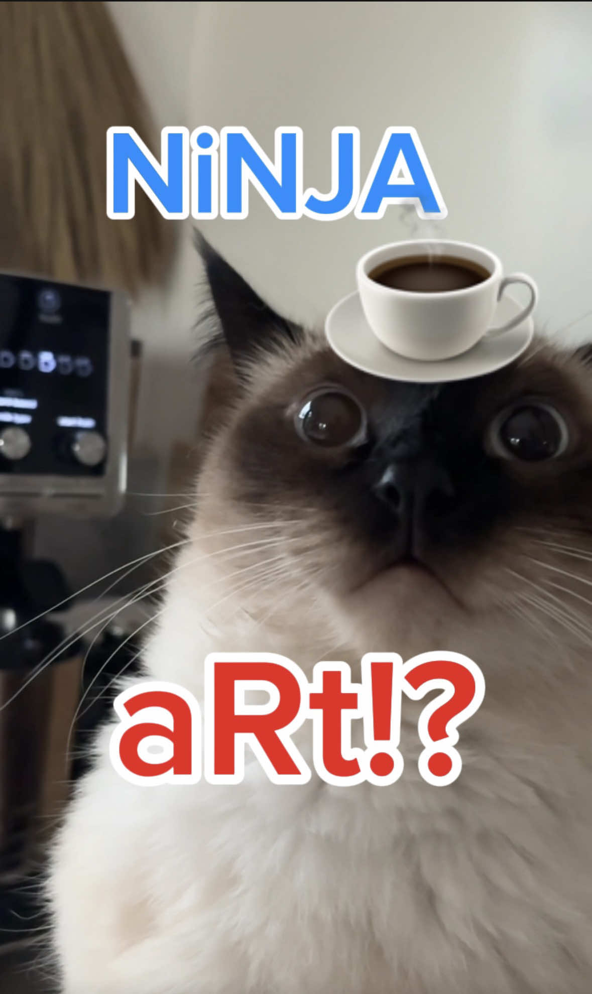 DID MERV JUST BECOME A #NinjaPartner WITH NO BARISTA TRAINING? MAYBE NEW JOB AT @Ninja Kitchen !? #ninjaluxecafe made that EASY.... WE HOPE CHARALS IS WATCHING ❤️ SEND 2 YOUR CHARALS.