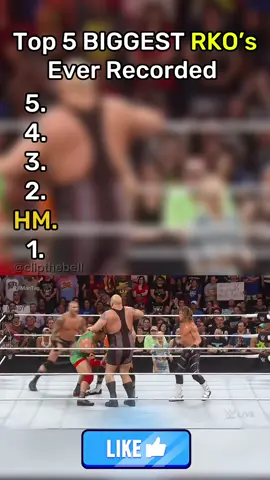Which Giant RKO is your favourite? #fyp #wrestling #WWE #top5 #rko 