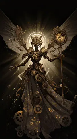 Clockwork Seraphs… forged in gears and fire, guardians of forgotten time, their wings echo with eternity. . . . . . #SteampunkAngel #ClockworkSeraph #darkfantasy #steampunk #gothicart   