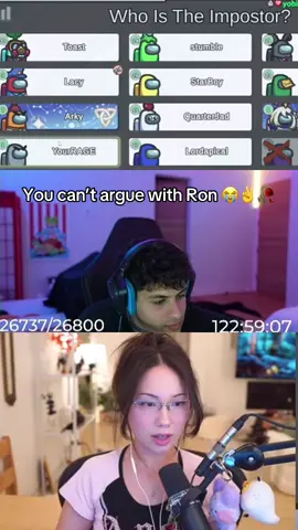 You can’t argue with Ron 😭   FaZe x OTV highlight #FaZe #stableronaldo #AmongUs #GameNight #fyp