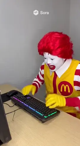 ぶっ壊してやったぜ！ #ランランルー  #ドナルドマクドナルド  #ドナルド  #キーボードクラッシャー 