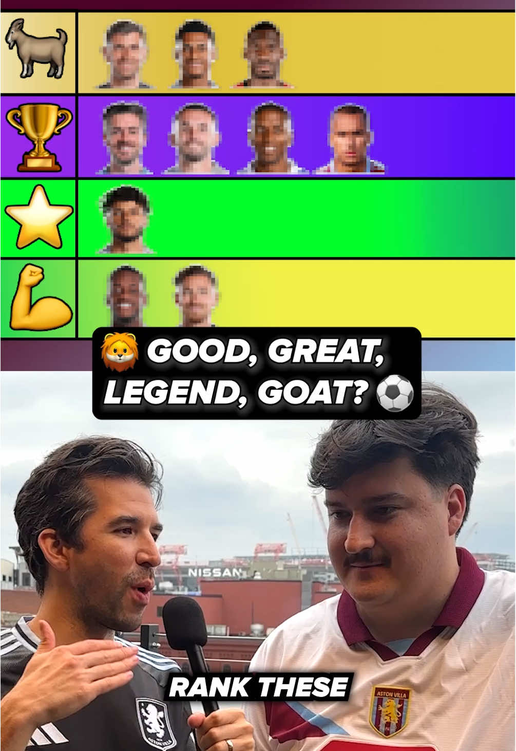 Good, Great, Legend or GOAT? 🤔 How do you rank these Aston Villa players? 🦁 #AVFC #AstonVilla #PremierLeague #Football #Soccer