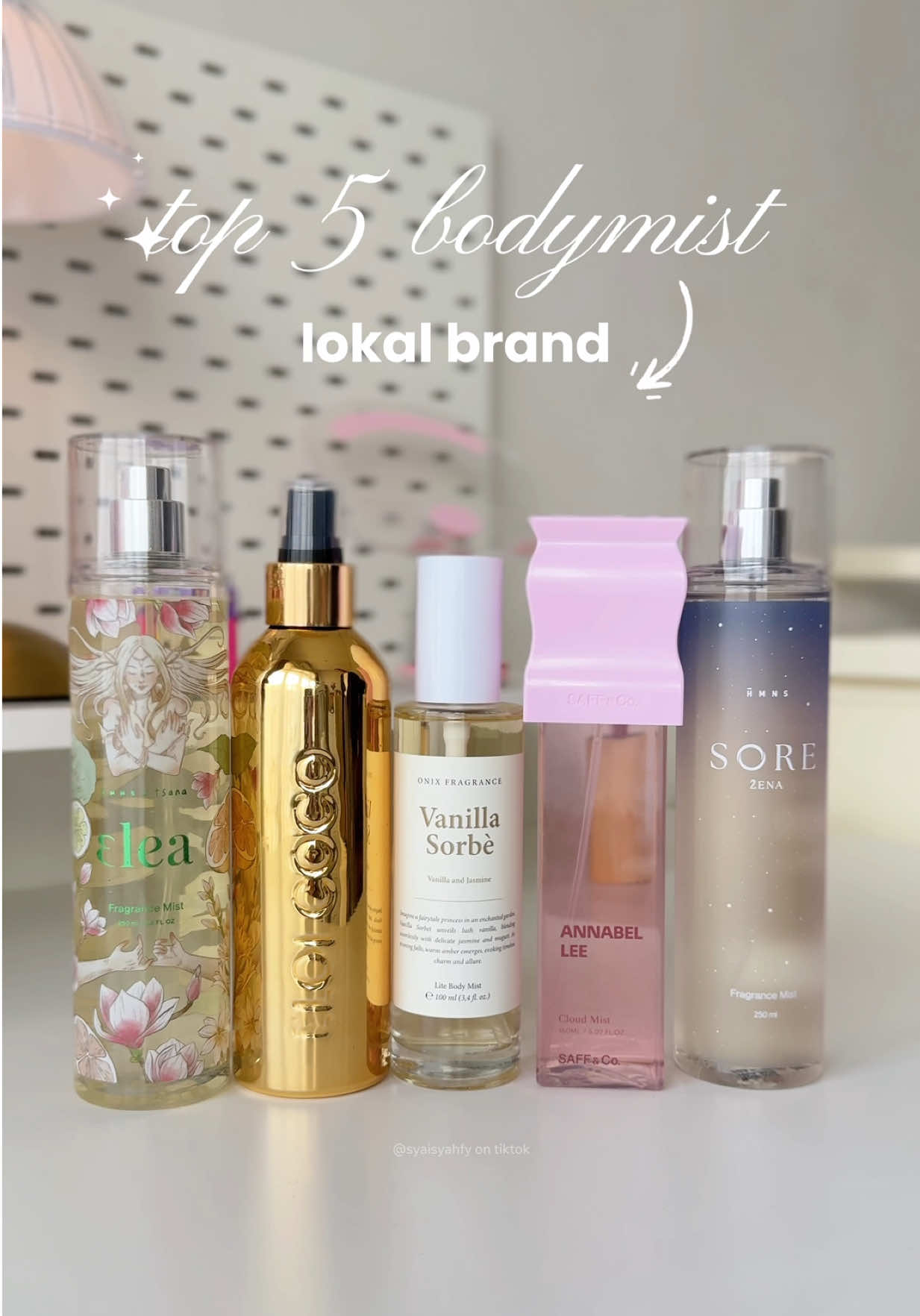 dari ke-5 ini wanginya enak semua, isinya juga banyak cocok untuk respray 👌🏻 #parfumviral #parfumtiktok #bodymist 