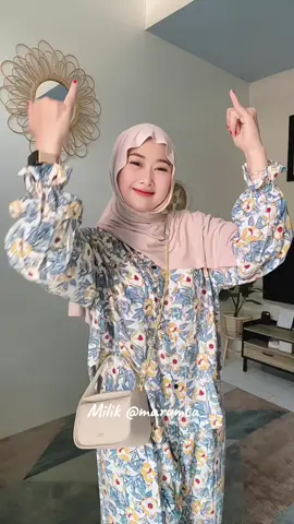 Onesetnya cantik pol motifnya, bahannya adem lagi💙🤍 #fypシ゚viral #oneset #onesetmurah #setelanwanita #outfitinspo 