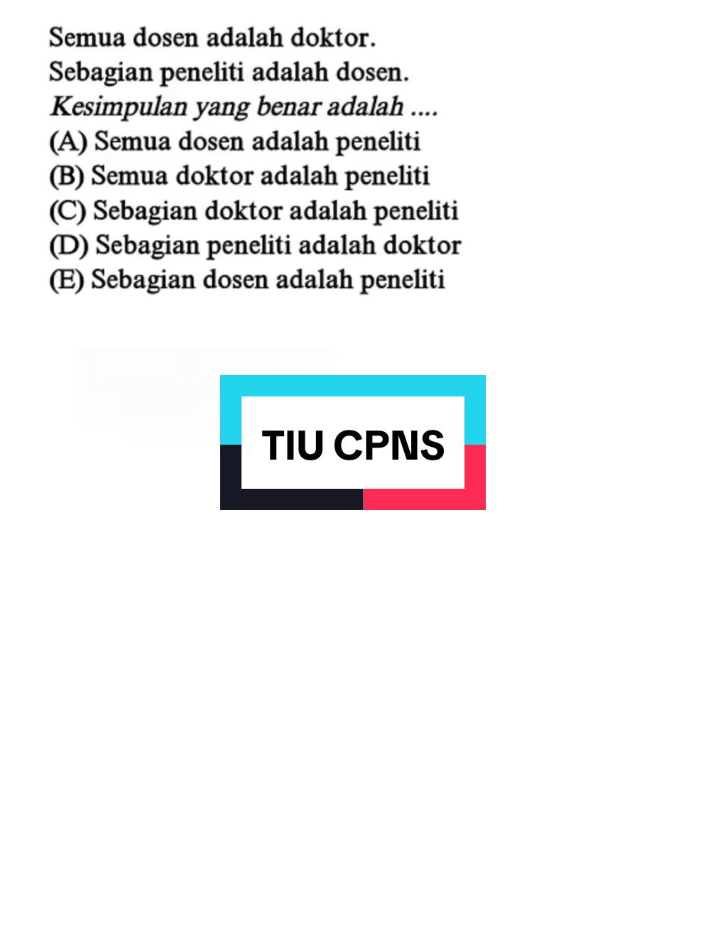 TIU CPNS #fyp #cpns #tiucpns #skdcpns #matematika 