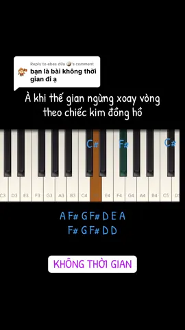 Replying to @ebes dừa 🥥 không thời gian (Dương Domic) piano tutorial #khongthoigian #duongdomic #pianotutorial #nhachaymoingay 