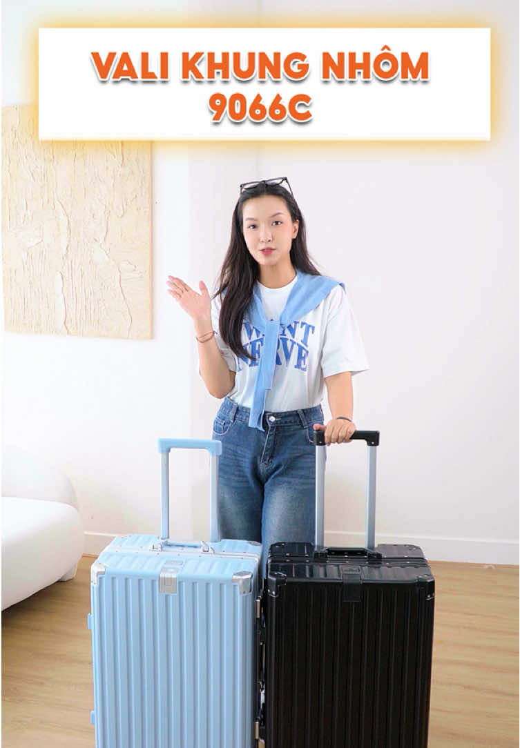 Sự lựa chọn hoàn hảo cho chuyến đi với vali khung nhôm 9066C #bamozo #valibamozo #valibamozochinhhang 