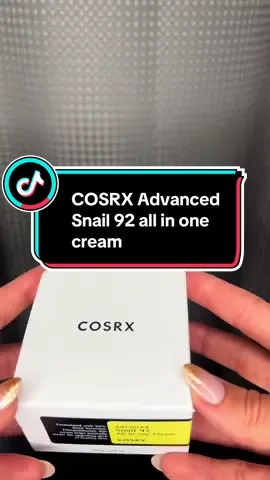 POV: You just found the moisturizer your skin’s been begging for 💦 Been testing out the COSRX Advanced Snail 92 all in one cream - and my skin is eating it UP - lightweight, hydrating, and no weird residue 🙌🏼 This is your sign to stop gatekeeping your skincare faves (but also… let me work with you @COSRX US 👀) #COSRX#skincareroutine#unboxingvideo#ugccreator#ugcvideo #ConSantanderConecto 