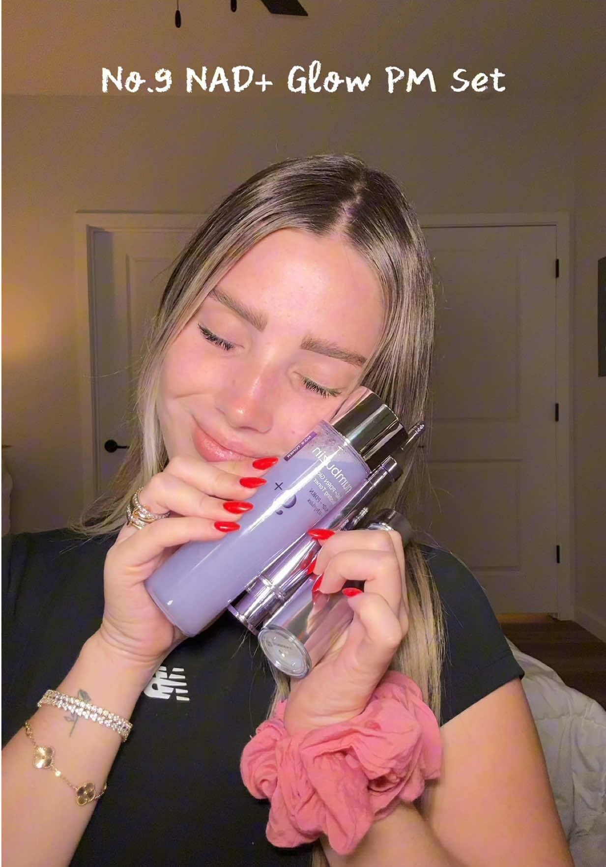 La rutina perfecta de noche para una piel así de brillante+ el secreto del NAD  #numbuzin #nad #no9glowtoner #nogessence #nogeyecream @numbuzin 