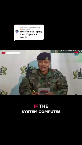Replying to @OFFICER LABISTA 🕺🔥 Understanding the 2025 Ghana Armed Forces Recruitment Age Requirement When applying for recruitment into the Ghana Armed Forces (GAF), one of the most important eligibility criteria is age. This requirement is carefully designed to ensure that applicants fall within the right age group that balances physical strength, adaptability, and long-term service potential. For the 2025 GAF recruitment, the age limits are very clear and apply differently to Non-Tradesmen and Tradesmen. 1. Non-Tradesmen Age Requirement For Non-Tradesmen, the requirement states that applicants must be not less than 18 years of age and not more than 25 years of age by 30th December 2025. This means that: 	•	The youngest an applicant can be is 18 years old by the cutoff date. Anyone below 18 years before 30th December 2025 will not be eligible. 	•	The maximum allowable age is 25 years old. Anyone who turns 26 years or older before 30th December 2025 automatically becomes ineligible. This category typically covers General Duty soldiers and officers who do not need a professional trade or specialized civilian background before joining. The age bracket is intentionally kept lower to allow the Ghana Army to recruit young, energetic individuals who can go through rigorous training, adapt to military discipline, and serve a longer career span before retirement. 2. Tradesmen Age Requirement For Tradesmen, the age limit is slightly higher. Applicants must be not less than 18 years and not more than 27 years of age by 30th December 2025. This means: 	•	The minimum age is the same at 18 years old. 	•	The maximum allowable age is 27 years. Anyone who turns 28 years or older before 30th December 2025 is not eligible. This higher age allowance exists because Tradesmen bring in special skills such as carpentry, tailoring, electrical work, plumbing, driving, or mechanics. The military recognizes that many people acquire these skills after completing apprenticeships, vocational training, or polytechnic education, which may take extra years. Therefore, the age bracket is extended to give skilled applicants more time to qualify while still ensuring they are young enough for military service. 3. Why Age Limits Are Important Age limits in the Armed Forces are not just formalities; they are practical and strategic. The Ghana Armed Forces requires recruits who are: 	•	Physically fit: Younger applicants tend to adapt better to the intense physical and mental demands of training. 	•	Mentally flexible: The military environment requires quick adaptation to discipline, teamwork, and new skills. 	•	Available for long service: Recruiting younger individuals means they can serve for many years before reaching retirement age, ensuring a return on the investment in their training. 4. Summary of Eligibility 	•	Non-Tradesmen: 18–25 years (eligible birth years: 2000–2007). 	•	Tradesmen: 18–27 years (eligible birth years: 1998–2007).#ghana #ghanaarmy #GAF #fyp #battlereadygh 