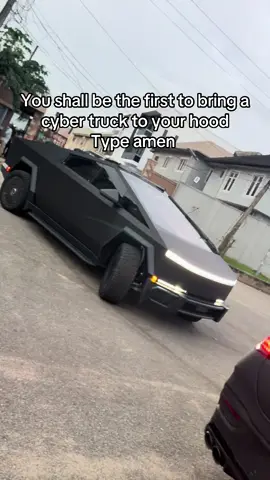 Cyber truck in the hood