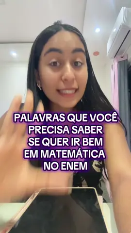 palavras que você precisa saber se quer ir bem em matemática no Enem  🤩 #enem #matematicaenem #foryoupage #dicasenem #vaiprofycaramba  