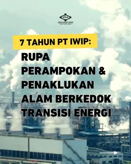 Sejak diresmikan, pada 30 Agustus 2018, hingga sekarang, PT IWIP bukan sekadar raksasa industri nikel di mana gerombolan mesin-mesin termutakhir melakukan proses pembakaran, pemurnian, dan peleburan ore nikel (saprolite dan limonite). Lebih daripada itu, IWIP adalah manifestasi 'Kolonialisme Ekstraktif' yang tengah merampok dan menaklukkan Halmahera beserta pulau-pulau kecil lainnya yang mengandung bijih nikel.  Seluruh rangkaian operasi IWIP sarat akan penghancuran lingkungan hidup. Termasuk ruang produksi warga serta infrastruktur-infrastruktur ekologis yang merupakan syarat mutlak kehidupan. #tambangharustumbang #panganbukantambang #selamatkanhalmahera #Hentikaniwip 