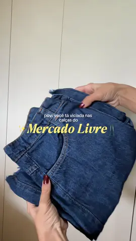 Um achado por R$69,00 jeans de qualidade e perfeito pra quem ama pantalona💛✨ id- 1QXO04-GFW5 @Mercado Livre Moda #fyy #foryoupage #fy 