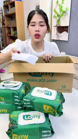 [GÓI LỚN] Combo 10 gói khăn ướt Lamy #khanuot #kimthach 