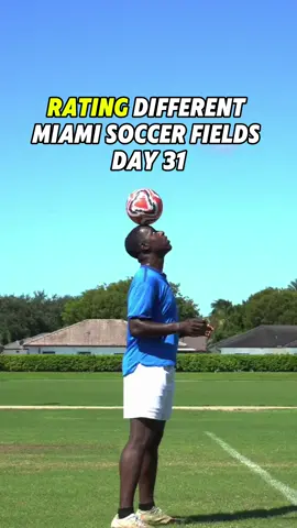 RATING different soccer fields in Miami Day 31: Royal Oaks Park⚽️✅ Have you played here before? #fyp #Soccer #football #skill #tutorial 