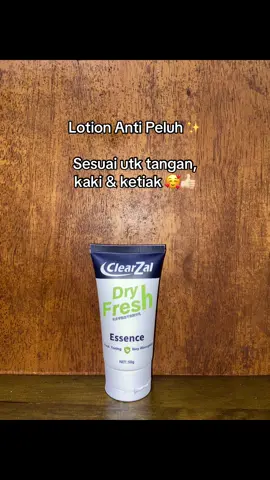 Lotion ni dapat mengatasi masalah peluh 😍👍🏻. Ia mempunyai ciri2 menyegarkan, menenangkan & mudah diserap.  Bahan2nya : - Suspended Pineapple Extract - Sage Leaf Extract - Clove Flower Extract #ClearZal #antipeluh #lotion #losyen #clearzaldryfresh 